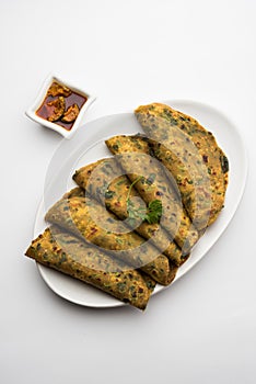 Palak paratha or Spinach flatbreadÂ is a Popular Indian breakfast menu